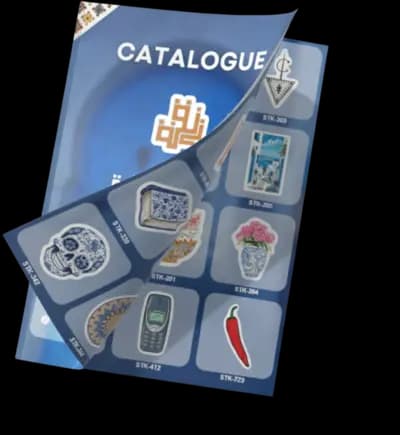 Zan9a sticker catalogue preview